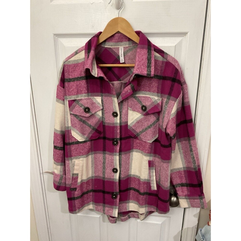 Women’s Small Pink And Black Zenana Jacket - Picture 3 of 9